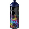 Bidon H2O Base® o pojemności 650 ml z wypukłym wieczkiem czarny, niebieski (21004713)