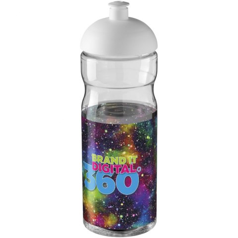 Bidon H2O Base® o pojemności 650 ml z wypukłym wieczkiem przezroczysty, biały (21004701) Bidon H2O Base® o pojemności 650 ml z wypukłym wieczkiem przezroczysty, biały (21004701)
