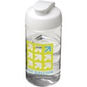 Bidon H2O Bop® o pojemności 500 ml z wieczkiem zaciskowym przezroczysty, biały (21005001)