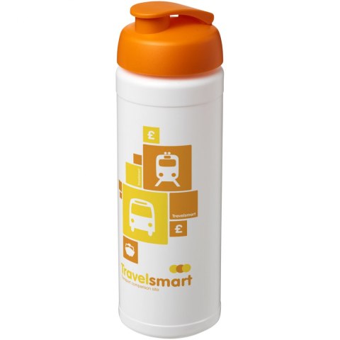 Bidon Baseline® Plus o pojemności 750 ml z wieczkiem zaciskowym biały, pomarańczowy (21007007) Bidon Baseline® Plus o pojemności 750 ml z wieczkiem zaciskowym biały, pomarańczowy (21007007)