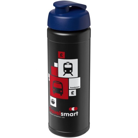 Bidon Baseline® Plus o pojemności 750 ml z wieczkiem zaciskowym czarny, niebieski (21007013) Bidon Baseline® Plus o pojemności 750 ml z wieczkiem zaciskowym czarny, niebieski (21007013)