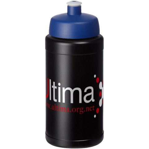 Bidon Baseline® Plus o pojemności 500 ml z wieczkiem sportowym czarny, niebieski (21068813) Bidon Baseline® Plus o pojemności 500 ml z wieczkiem sportowym czarny, niebieski (21068813)