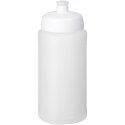 Bidon Baseline® Plus o pojemności 500 ml z wieczkiem sportowym przezroczysty, biały (21068816)