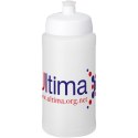 Bidon Baseline® Plus o pojemności 500 ml z wieczkiem sportowym przezroczysty, biały (21068816)