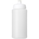 Bidon Baseline® Plus o pojemności 500 ml z wieczkiem sportowym przezroczysty, biały (21068816)