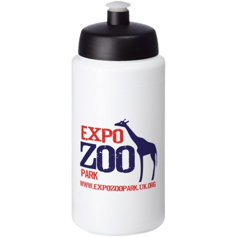 Bidon Baseline® Plus o pojemności 500 ml ze sportowym wieczkiem i uchwytem biały, czarny (21068700) Bidon Baseline® Plus o pojemności 500 ml ze sportowym wieczkiem i uchwytem biały, czarny (21068700)