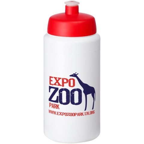 Bidon Baseline® Plus o pojemności 500 ml ze sportowym wieczkiem i uchwytem biały, czerwony (21068703) Bidon Baseline® Plus o pojemności 500 ml ze sportowym wieczkiem i uchwytem biały, czerwony (21068703)