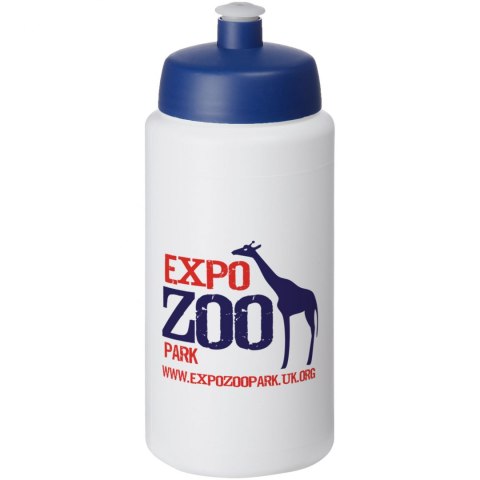 Bidon Baseline® Plus o pojemności 500 ml ze sportowym wieczkiem i uchwytem biały, niebieski (21068702) Bidon Baseline® Plus o pojemności 500 ml ze sportowym wieczkiem i uchwytem biały, niebieski (21068702)