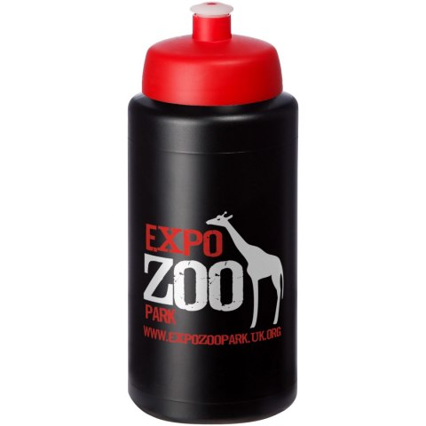 Bidon Baseline® Plus o pojemności 500 ml ze sportowym wieczkiem i uchwytem czarny, czerwony (21068714) Bidon Baseline® Plus o pojemności 500 ml ze sportowym wieczkiem i uchwytem czarny, czerwony (21068714)