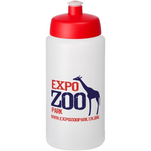 Bidon Baseline® Plus o pojemności 500 ml ze sportowym wieczkiem i uchwytem przezroczysty, czerwony (21068718) Bidon Baseline® Plus o pojemności 500 ml ze sportowym wieczkiem i uchwytem przezroczysty, czerwony (21068718)