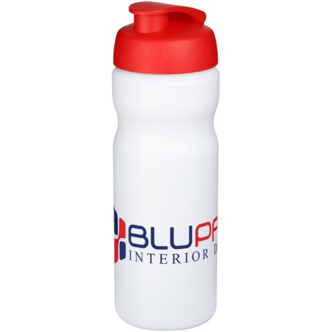 Bidon Baseline® Plus o pojemności 650 ml z otwieranym wieczkiem biały, czerwony (21068503) Bidon Baseline® Plus o pojemności 650 ml z otwieranym wieczkiem biały, czerwony (21068503)