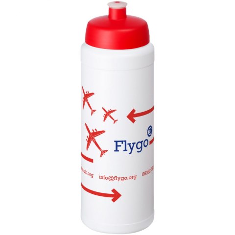 Bidon Baseline® Plus o pojemności 750 ml z wieczkiem sportowym biały, czerwony (21069003) Bidon Baseline® Plus o pojemności 750 ml z wieczkiem sportowym biały, czerwony (21069003)
