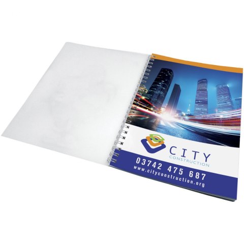Notatnik Desk-Mate® w formacie A5 z przedziałką i okładką wykonaną z PP biały (21247004) Notatnik Desk-Mate® w formacie A5 z przedziałką i okładką wykonaną z PP biały (21247004)