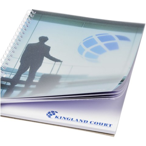 Notatnik Desk-Mate® w formacie A5 z przedziałką i okładką wykonaną z PP biały (21247004) Notatnik Desk-Mate® w formacie A5 z przedziałką i okładką wykonaną z PP biały (21247004)