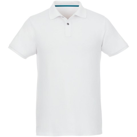 Beryl - męska organiczne polo z krótkim rękawem z recyclingu biały (37502011) Beryl - męska organiczne polo z krótkim rękawem z recyclingu biały (37502011)