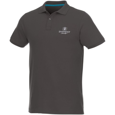 Beryl - męska organiczne polo z krótkim rękawem z recyclingu szary sztormowy (37502892) Beryl - męska organiczne polo z krótkim rękawem z recyclingu szary sztormowy (37502892)