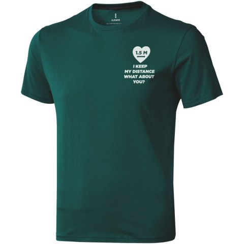 Męski t-shirt Nanaimo z krótkim rękawem leśny zielony (38011603) Męski t-shirt Nanaimo z krótkim rękawem leśny zielony (38011603)