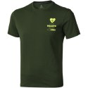 Męski t-shirt Nanaimo z krótkim rękawem zieleń wojskowa (38011701)