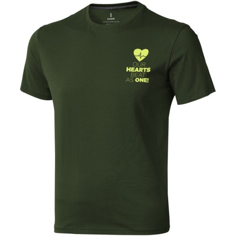 Męski t-shirt Nanaimo z krótkim rękawem zieleń wojskowa (38011701) Męski t-shirt Nanaimo z krótkim rękawem zieleń wojskowa (38011701)