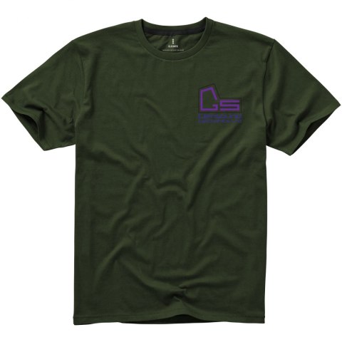 Męski t-shirt Nanaimo z krótkim rękawem zieleń wojskowa (38011704) Męski t-shirt Nanaimo z krótkim rękawem zieleń wojskowa (38011704)