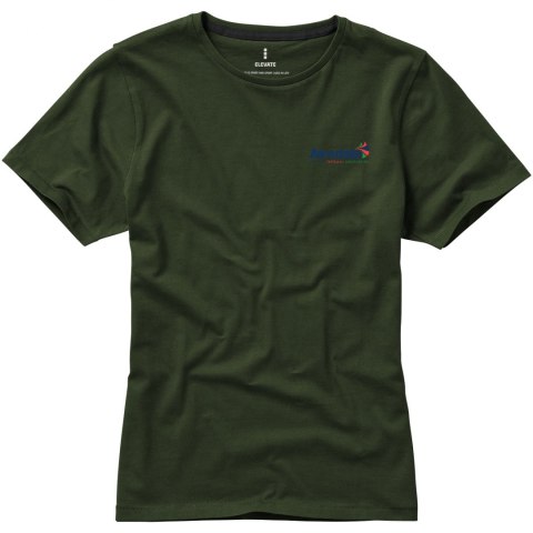 Damski t-shirt Nanaimo z krótkim rękawem zieleń wojskowa (38012701) Damski t-shirt Nanaimo z krótkim rękawem zieleń wojskowa (38012701)