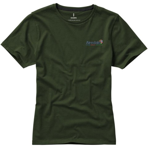 Damski t-shirt Nanaimo z krótkim rękawem zieleń wojskowa (38012701) Damski t-shirt Nanaimo z krótkim rękawem zieleń wojskowa (38012701)