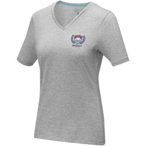 Damski T-shirt organiczny Kawartha z krótkim rękawem szary melanż (38017962) Damski T-shirt organiczny Kawartha z krótkim rękawem szary melanż (38017962)