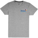 Męski T-shirt organiczny Kawartha z krótkim rękawem szary melanż (38016966)