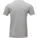 Męski T-shirt organiczny Kawartha z krótkim rękawem szary melanż (38016966)