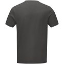 Męski T-shirt organiczny Kawartha z krótkim rękawem szary sztormowy (38016891)