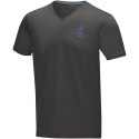 Męski T-shirt organiczny Kawartha z krótkim rękawem szary sztormowy (38016892)