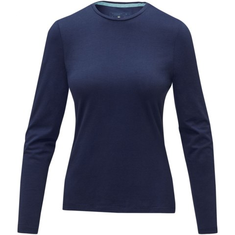 Damski T-shirt organiczny Ponoka z długim rękawem granatowy (38019493) Damski T-shirt organiczny Ponoka z długim rękawem granatowy (38019493)