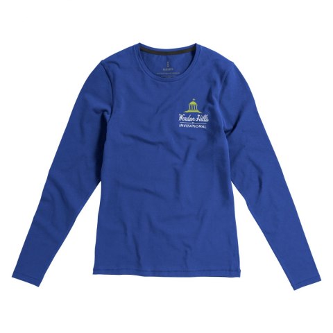 Damski T-shirt organiczny Ponoka z długim rękawem niebieski (38019441) Damski T-shirt organiczny Ponoka z długim rękawem niebieski (38019441)