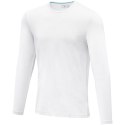 Męski T-shirt organiczny Ponoka z długim rękawem biały (38018010)