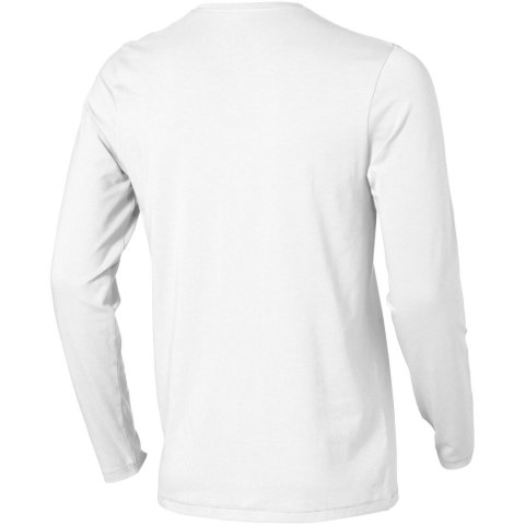 Męski T-shirt organiczny Ponoka z długim rękawem biały (38018010) Męski T-shirt organiczny Ponoka z długim rękawem biały (38018010)