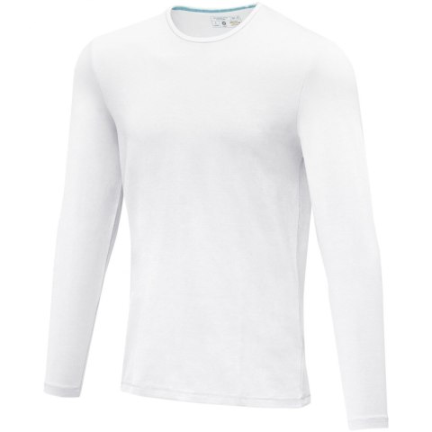 Męski T-shirt organiczny Ponoka z długim rękawem biały (38018013) Męski T-shirt organiczny Ponoka z długim rękawem biały (38018013)