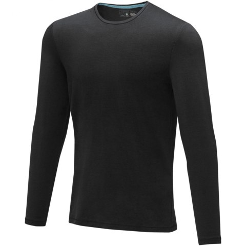 Męski T-shirt organiczny Ponoka z długim rękawem czarny (38018992) Męski T-shirt organiczny Ponoka z długim rękawem czarny (38018992)