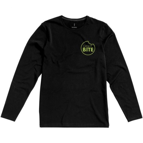 Męski T-shirt organiczny Ponoka z długim rękawem czarny (38018992) Męski T-shirt organiczny Ponoka z długim rękawem czarny (38018992)