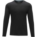 Męski T-shirt organiczny Ponoka z długim rękawem czarny (38018992)