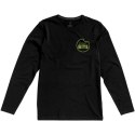 Męski T-shirt organiczny Ponoka z długim rękawem czarny (38018993)
