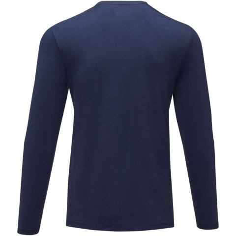 Męski T-shirt organiczny Ponoka z długim rękawem granatowy (38018491) Męski T-shirt organiczny Ponoka z długim rękawem granatowy (38018491)