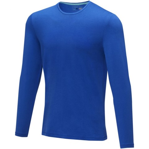 Męski T-shirt organiczny Ponoka z długim rękawem niebieski (38018443) Męski T-shirt organiczny Ponoka z długim rękawem niebieski (38018443)