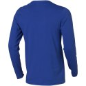 Męski T-shirt organiczny Ponoka z długim rękawem niebieski (38018443)