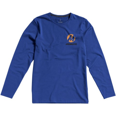 Męski T-shirt organiczny Ponoka z długim rękawem niebieski (38018445) Męski T-shirt organiczny Ponoka z długim rękawem niebieski (38018445)