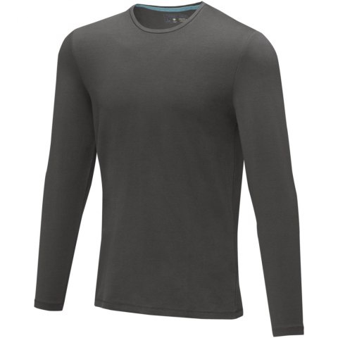 Męski T-shirt organiczny Ponoka z długim rękawem szary sztormowy (38018892) Męski T-shirt organiczny Ponoka z długim rękawem szary sztormowy (38018892)