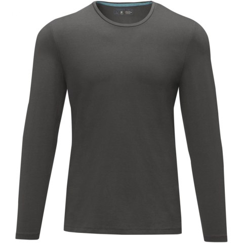 Męski T-shirt organiczny Ponoka z długim rękawem szary sztormowy (38018892) Męski T-shirt organiczny Ponoka z długim rękawem szary sztormowy (38018892)