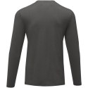 Męski T-shirt organiczny Ponoka z długim rękawem szary sztormowy (38018892)