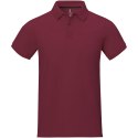 Męskie polo Calgary z krótkim rękawem bordo (38080245)