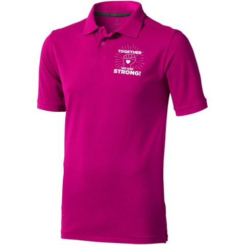 Męskie polo Calgary z krótkim rękawem magenta (38080212) Męskie polo Calgary z krótkim rękawem magenta (38080212)