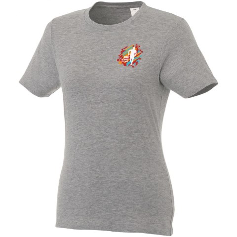 T-shirt damski z krótkim rękawem Heros szary melanż (38029942) T-shirt damski z krótkim rękawem Heros szary melanż (38029942)